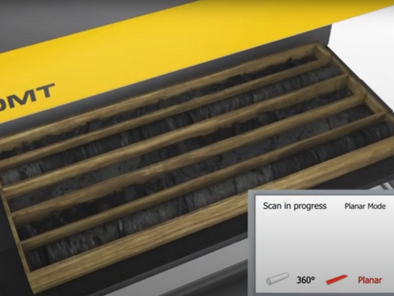 CoreScan CoreScan no processo de varredura na visualização detalhada