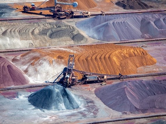 Iron ore mine Mina de minério de ferro. Foto: Getty Images